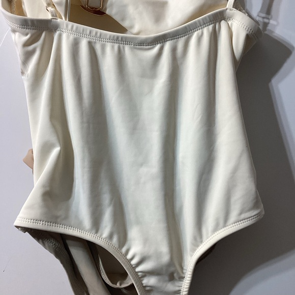 Jluxlabel Ivory Tan Aura Embellished Bodysuit Size S - Picture 10 of 15